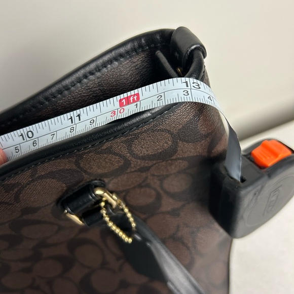 Coach Signature Brown and Black Tote with Wallet - Picture 16 of 16